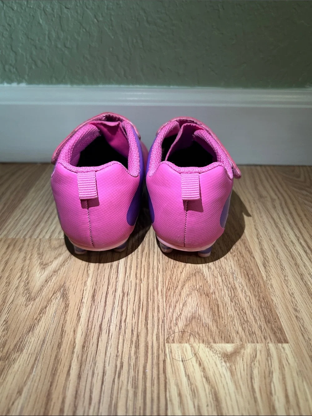 Carter's Pink and Purple Kids Soccer Cleats - Slip-On Sneakers